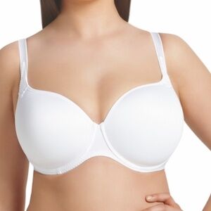 NWT 40F Anita Rosa Faia Padded ADDED Bra Underwire Contour Seamless WHITE 5439